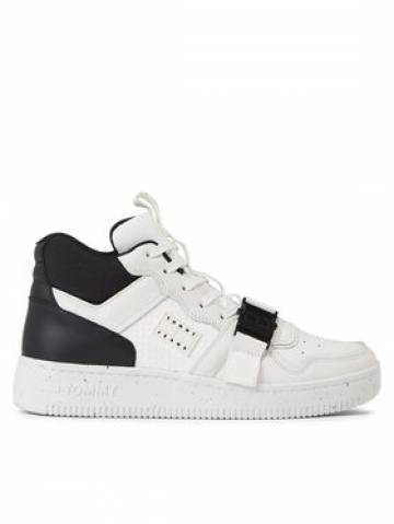 Tommy Jeans Снікерcи Tjm Basket Leather Buckle Mid EM0EM01288 Білий Tommy Jeans Снікерcи Tjm Basket Leather Buckle Mid EM0EM01288 Білий