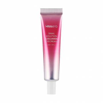 Крем для кожи вокруг глаз Kissera Snail Solution Collagen Eye Cream с муцином улитки и коллагеном, 40 мл Крем для кожи вокруг глаз Kissera Snail Solution Collagen Eye Cream с муцином улитки и коллагеном, 40 мл