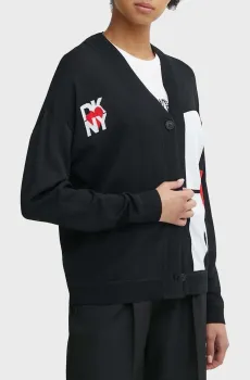Женский черный кардиган Черный M DKNY D2B4A151