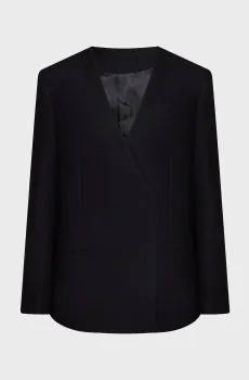 Женский черный шерстяной жакет SOFT WOOL TAILORED BLAZER Черный 38 Calvin Klein K20K205675