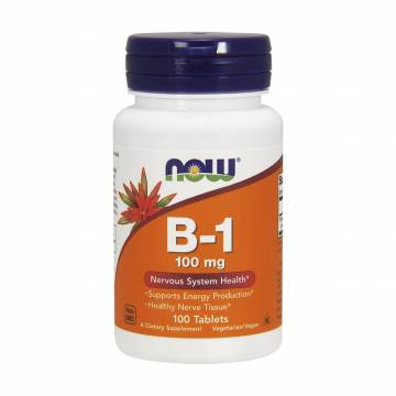 Витамин B-1 NOW foods B-1 100 мг, 100 таблеток Витамин B-1 NOW foods B-1 100 мг, 100 таблеток