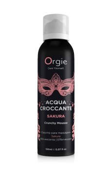 Шипучая увлажняющая пенка для массажа Orgie Acqua Crocante Sakura, 150 мл