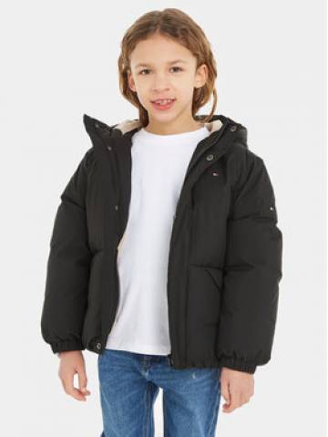 Tommy Hilfiger Пуховик KS0KS00488 Чорний Relaxed Fit Tommy Hilfiger Пуховик KS0KS00488 Чорний Relaxed Fit