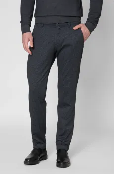 Мужские темно-синие брюки с узором Синий 35-32 Pierre Cardin PC.-C3 33730.2020