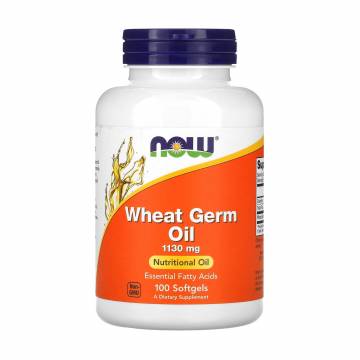 Масло зародышей пшеницы NOW Foods Wheat Germ Oil 1130 мг, 100 гелевых капсул Масло зародышей пшеницы NOW Foods Wheat Germ Oil 1130 мг, 100 гелевых капсул