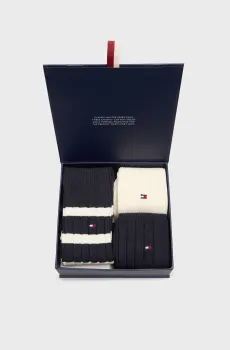 Мужские темно-синие носки (3 пары) GIFTBOX Синий 39-42 Tommy Hilfiger 701235377