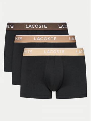 Lacoste Набір з 3 пар боксерів 5H3401 Чорний Lacoste Набір з 3 пар боксерів 5H3401 Чорний