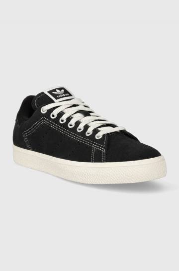 Замшевые кроссовки adidas Originals Stan Smith CS цвет чёрный Замшевые кроссовки adidas Originals Stan Smith CS цвет чёрный