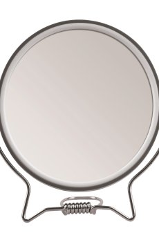 Зеркало Titania двустороннее, диаметр 13 см, серое (1500 L сірий)