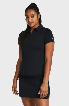 Женское черное поло UA Playoff SS Polo Черный M Under Armour 1383612-001