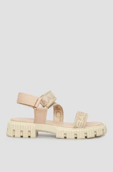 Женские бежевые сандалии Бежевый 40 Baldinini D4E251P1KNIT;7890