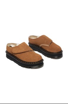 Кожаные шлепанцы Dr. Martens ZebZag AnyWair Warm Lined Mule