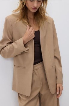 Reserved - Гладкий блейзер - бежевий - 142IS-80X