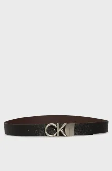 Мужской кожаный двусторонний ремень HALLMARK LOGO 35MM Черный 95 Calvin Klein LV04D7034G