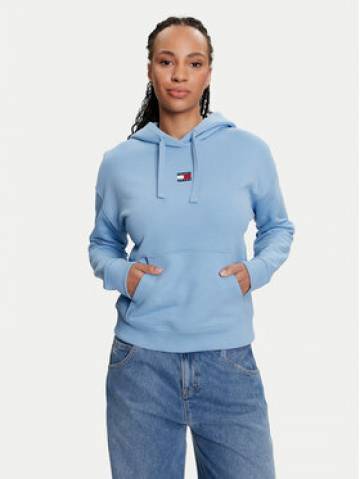 Tommy Jeans Світшот Badge DW0DW17326 Голубий Boxy Fit Tommy Jeans Світшот Badge DW0DW17326 Голубий Boxy Fit