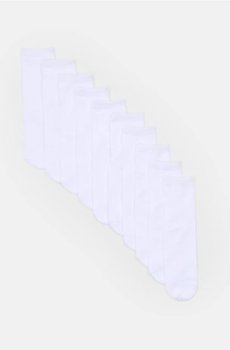 Однотонні шкарпетки з бавовною 10 pack - білий