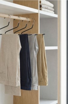 Набір вішалок для штанів 5 pack - чорний