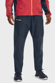 Мужские серые спортивные брюки UA Rush Woven Pants Серый S Under Armour 1377182-044