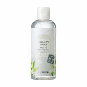 Очищающая вода для лица The Saem Healing Tea Garden White Tea Cleansing Water с экстрактом зеленого чая, 300 мл Очищающая вода для лица The Saem Healing Tea Garden White Tea Cleansing Water с экстрактом зеленого чая, 300 мл