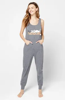 Женский серый комбинезон PALOMA Серый XS Etam 6509410