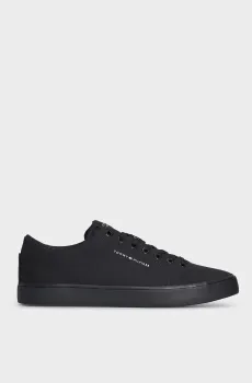 Мужские черные кеды TH HI VULC LOW CANVAS Черный 45 Tommy Hilfiger FM0FM04882