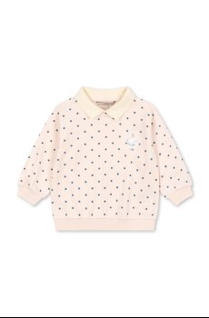 Детская хлопковая кофта Konges Sløjd SPOTTY LS POLO GOTS