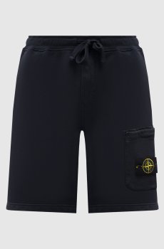 Синие шорты с логотипом
