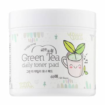 Спонжи для лица Esfolio Pure Skin Green Tea Daily Toner Pad Оочищающие, с экстрактом зеленого чая, 60 шт Спонжи для лица Esfolio Pure Skin Green Tea Daily Toner Pad Оочищающие, с экстрактом зеленого чая, 60 шт