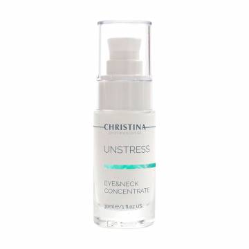 Уценка! Концентрат для кожи вокруг глаз и шеи Christina Unstress Eye & Neck Concentrate, 30 мл Уценка! Концентрат для кожи вокруг глаз и шеи Christina Unstress Eye & Neck Concentrate, 30 мл
