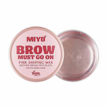 Воск для бровей Miyo Brow Must Go On Pink Shaping Wax, 30 г Воск для бровей Miyo Brow Must Go On Pink Shaping Wax, 30 г