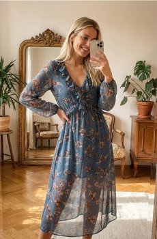 Сукня-сорочка - різнобарвний