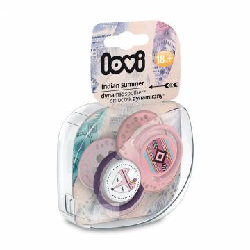 Пустышка LOVI Indian Summer силиконовая, динамическая, розовая, от 1.5 года, 2 шт (22/876girl) Пустышка LOVI Indian Summer силиконовая, динамическая, розовая, от 1.5 года, 2 шт (22/876girl)