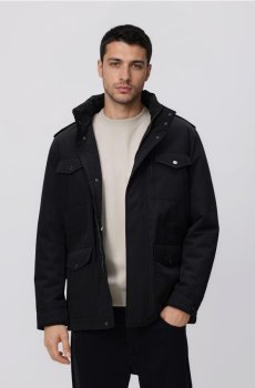 Reserved - Непромокна куртка з каптуром - чорний - 678IE-99X