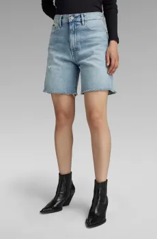 Женские голубые джинсовые шорты High Bermuda Голубой 25 G-Star RAW D24372,D436