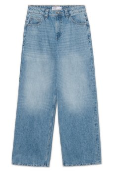 Cropp - Вільні джинси з ефектом виварювання TALL - синій