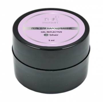 Гель для наращивания Tufi profi Premium Reflective Gel 01 Серебро светоотражающий, 5 г Гель для наращивания Tufi profi Premium Reflective Gel 01 Серебро светоотражающий, 5 г