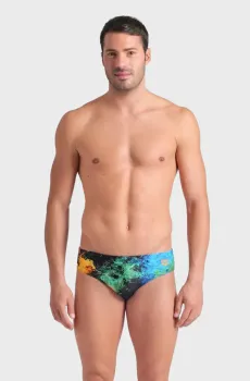Мужские черные плавки VIBRANT SWIM BRIEFS Черный 80 Arena 008940-550
