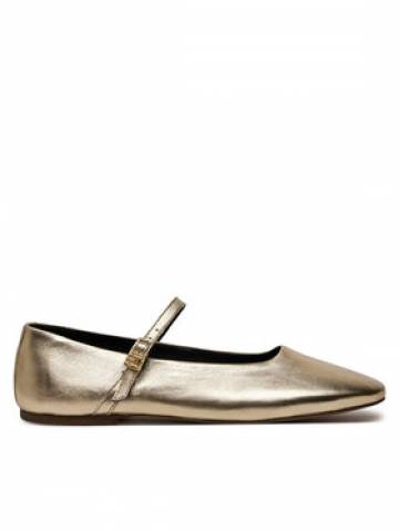 Tommy Hilfiger Балетки Party Maryjane Ballerina Metal FW0FW08315 Золотий Tommy Hilfiger Балетки Party Maryjane Ballerina Metal FW0FW08315 Золотий