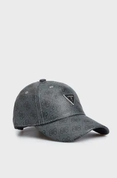 Мужская темно-серая кепка с узором VEZZOLA SMART Серый ONESIZE Guess AM8969POL01