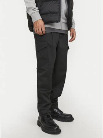 Jack&Jones Штани з тканини Bill 12247358 Чорний Tapered Fit Jack&Jones Штани з тканини Bill 12247358 Чорний Tapered Fit
