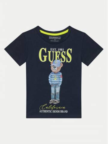 Guess Футболка N5RI20K8HM4 Cиній Regular Fit Guess Футболка N5RI20K8HM4 Cиній Regular Fit