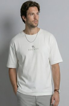 Boonne Fashions Men Brand Logo T-shirt