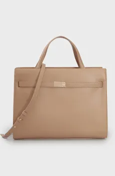 Женская бежевая сумка TH HERITAGE WORKBAG Бежевый ONESIZE Tommy Hilfiger AW0AW16910