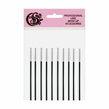 Набор щеточек для бровей и ресниц Cosmo Shop черная ручка, белый, 10 шт (CS25W) Набор щеточек для бровей и ресниц Cosmo Shop черная ручка, белый, 10 шт (CS25W)