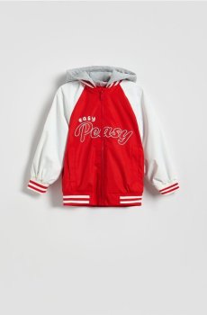 Reserved - Куртка-бомбер з каптуром - червоний - 318IL-33X