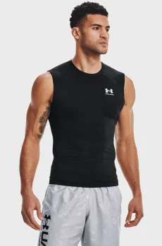 Мужская черная майка UA HG Armour Comp SL Черный M Under Armour 1361522-001