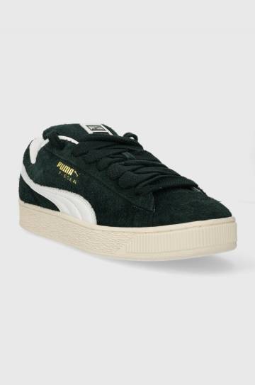 Кожаные кроссовки Puma Suede XL Hairy цвет зелёный Кожаные кроссовки Puma Suede XL Hairy цвет зелёный