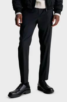 Мужские черные брюки TRAVEL GABARDINE SLIM Черный 48 Calvin Klein K10K109550