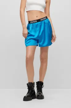 Женские голубые шорты Голубой 38 HUGO 50488572;435