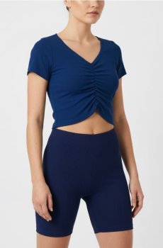 Рифлені шорти - темно-синій